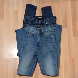 Set of Two Express Women's Denim Skinny Jeans Set of Two